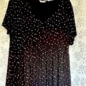 Penn Size 1X Cute Empire Waist Ruffle Bottom Dress